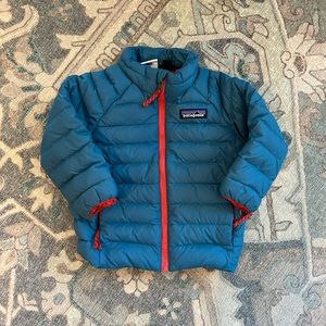 Patagonia Baby Down Sweater in Wave Blue - 12/18m